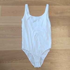 Everlane White Bodysuit Cami Tank M